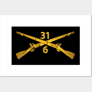 6th Bn - 31st Infantry Regiment Branch wo Txt Posters and Art